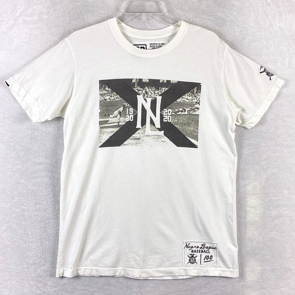 Roots of Fight Negro League Tshirt Men M White Baseball Jackie Robinson Ltd Ed